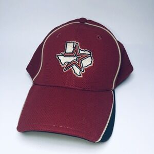 Vintage Houston Astros Embroidered Strapback Cap Hat 38%wool Small/Medium